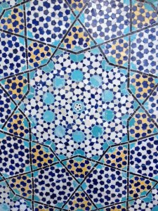 exterior tiles at the Doris Duke estate